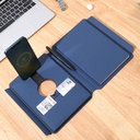 ONEX - Santhome Recycled 10000mAh 15W MagSafe Wireless A5 Organizer 32GB - Navy Blue