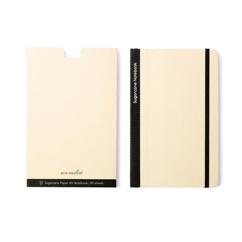 BUREN - eco-neutral Sugarcane Paper Notebook - Black