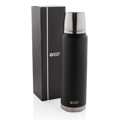 Swiss Peak ELITE - 1 L Copper Vacuum Flask - Black