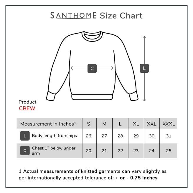 CREW - Santhome Unisex Crewneck Fleece Sweatshirt