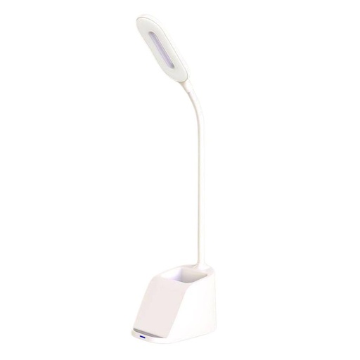 ALMERE - Giftology 3-in-1 Desk Lamp with 15W Wireless Charger & Pen Holder - White	