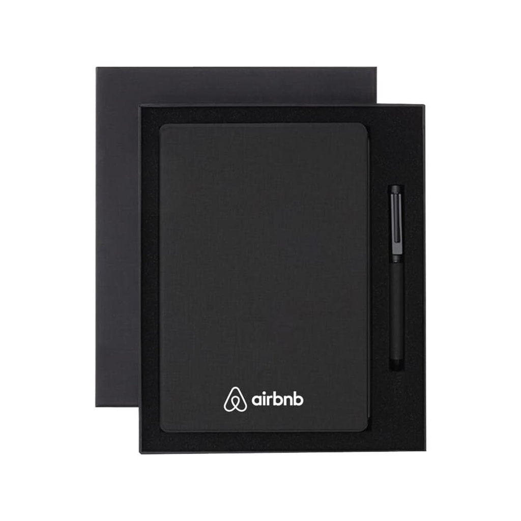 VARDIM - CHANGE ZERO Sustainable Gift Set with Refillable Notebook & Pen - Black