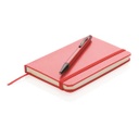 XD A6 Hard Cover Notebook With Stylus Pen - Red