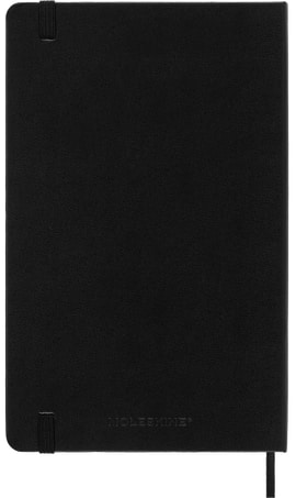 Moleskine Hard Cover, Medium Size Ruled Notebook - Black