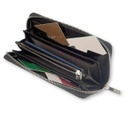 Moleskine Lineage Genuine Leather Zippered Wallet Black