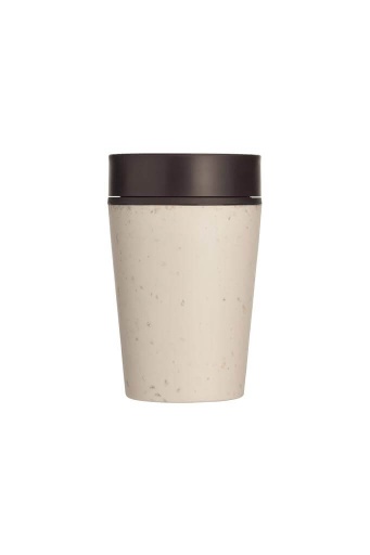 Circular Cup 8oz Cream & Cosmic Black