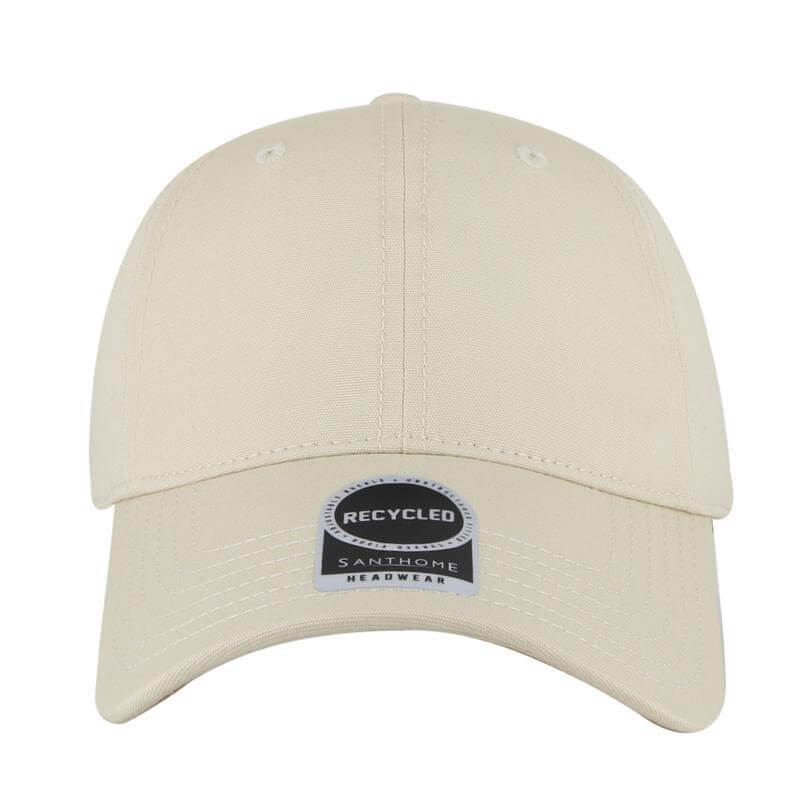 FLEX - Santhome 6 Panel Recycled Cotton Rich Cap - Beige