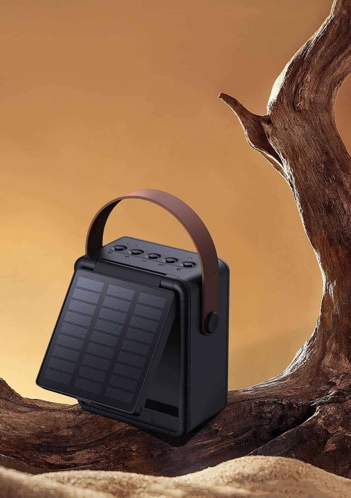 SOLA - @memorii RCS Recycled Solar Speaker & Lamp - Black