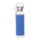 FLOHA - Hans Larsen Borosilicate Glass Bottle with Neo Sleeve - Royal Blue