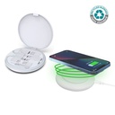 [ITWC 1236] OSLO Mag - @memorii Recycled 15W Magnetic Wireless Charger Multicable Set - White