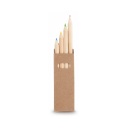 Set of 4 Wooden Pencils With Hexagonal Body