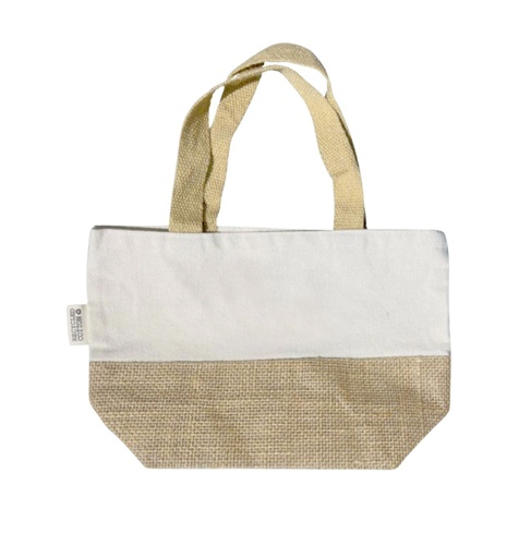 [CTEN 432] FARUM - GRS-certified Recycled Cotton-Jute Mini Bag - Natural