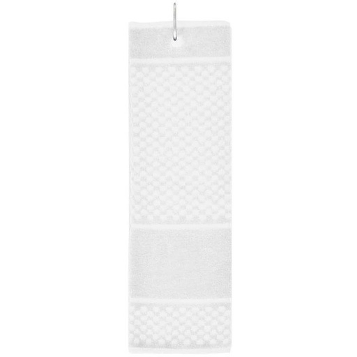 [GATW 9190] MARABA - Sports Hand Towel with Carabiner - White